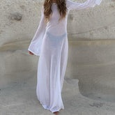 Vestido playero de manga larga Barrett